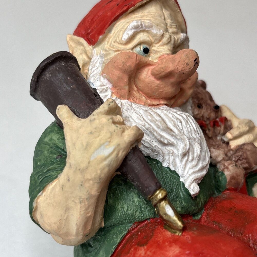 Christmas Elf Toymaker Figurine Teddy Bear ABC Block Rifle 5” Holiday Decor - Picture 11 of 16